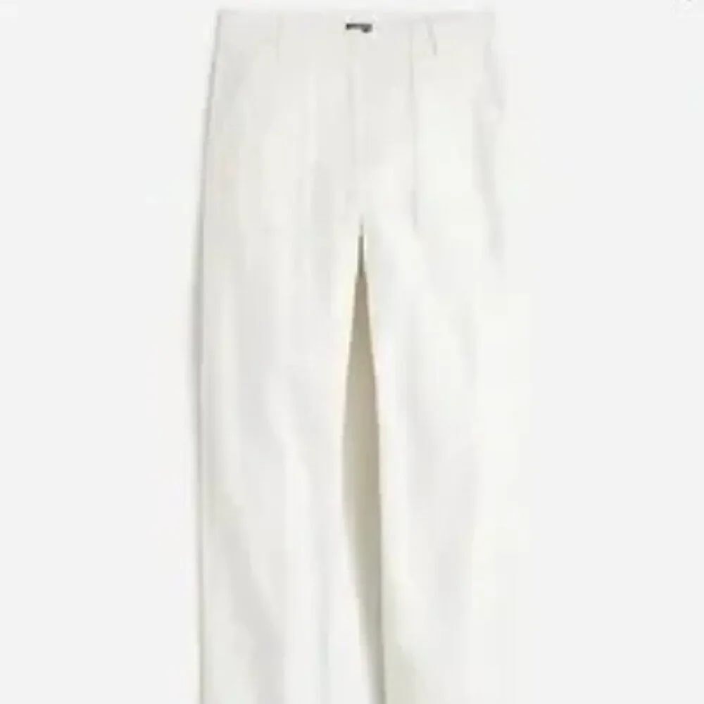 J. Crew bx764 Seaside cargo pant in linen-TENCEL™ lyocell blend White NWt 12P